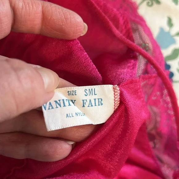 VTG Vanity Fair lace trim open front night gown - Picture 13 of 15